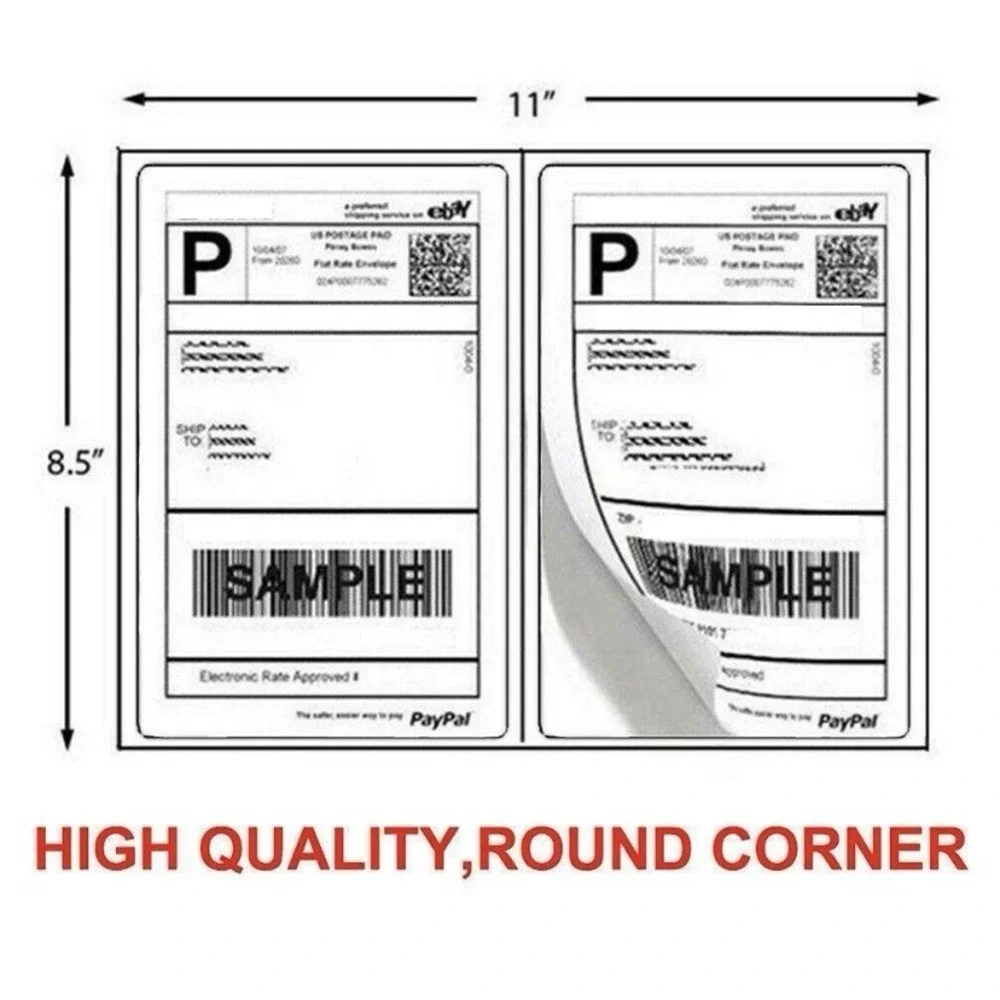 1000 Shipping Labels 8.5